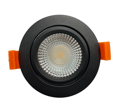 LCB LED Einbaustrahler Schwarz 10.5W 3000K IP20 220-240V flimmerfrei CE RoHS 5 Jahre Garantie