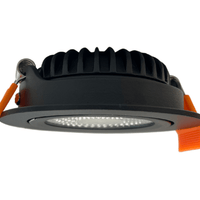 LED Einbaustrahler 85mm IP65 schwarz 5W dim to warm für das Badezimmer
