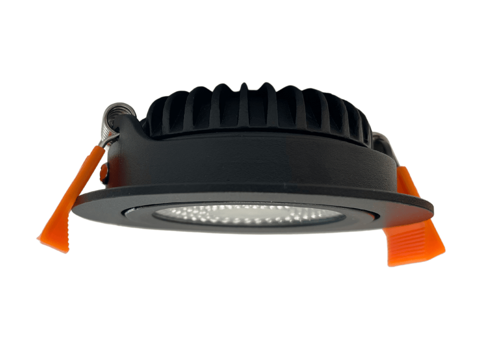 LED Einbaustrahler 85mm IP65 schwarz 5W dim to warm für das Badezimmer