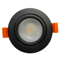 LED Einbaustrahler 85mm IP65 schwarz 5W dim to warm für das Badezimmer