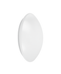 LED Decken- und Wandleuchte IP44 Bulkhead 13W 920 Lumen 3000K Warmweiß Ø250mm Weiß IK03