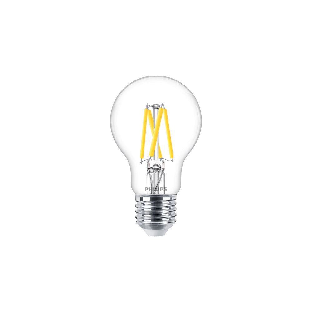 Philips MAS LEDBulb 3.4W E27 Warm Glow 2200K-2700K Klarglas A60 dimmbar 470 Lumen 90CRI