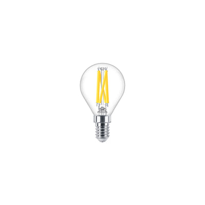 Philips MAS LEDLuster E14 P45 Clear Glass Bulb 5.9W=60W 220-240V 2200K-2700K 806 lumens 90CRI Dimmable