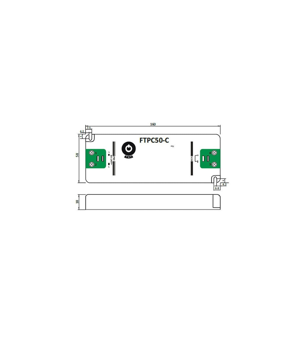 GLP LED power supply adapter 24V 50W 2.08A, dimmable driver for 24V LED lighting, IP20 CE RoHS