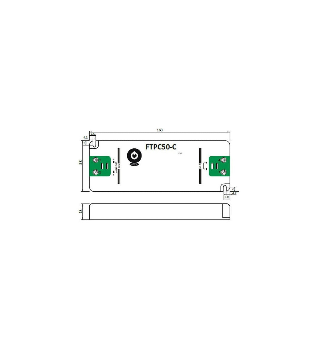 GLP LED dimmbarer Netzadapter 12V 50W 4.16A für 12V LED-Beleuchtung