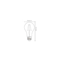 Lucide A60 LED Filamentlampe E27 1250W Ersatz 3000K 120° Abstrahlwinkel