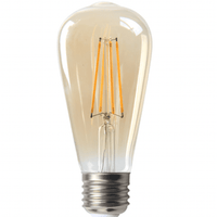Lcb LED filament lamp E27 ST64 2200K 4W replaces 40W extra warm white