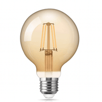 Lcb LED filament lamp E27 G125 6W 2200K extra warm white - 60mm dimmable globe