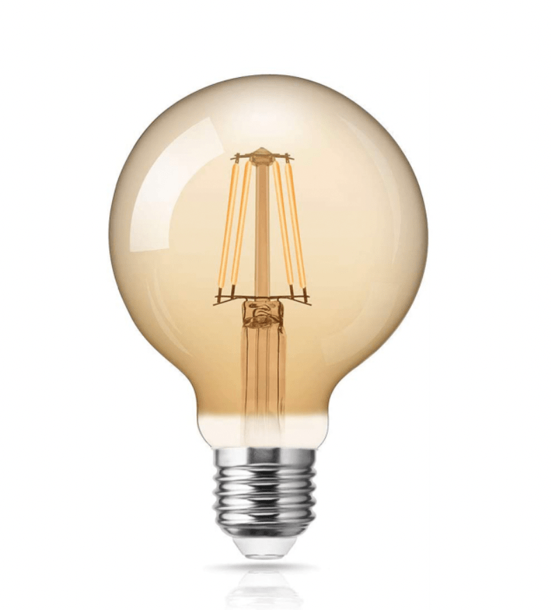 Lcb LED filament lamp E27 G125 6W 2200K extra warm white - 60mm dimmable globe