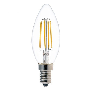 LED-Filamentlampe E14 C37 5W ersetzt 40W 2700K warmweißes Licht