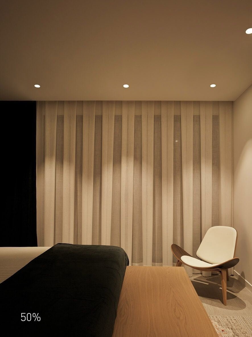 LED Einbaustrahler 85mm IP65 schwarz 5W dim to warm für das Badezimmer