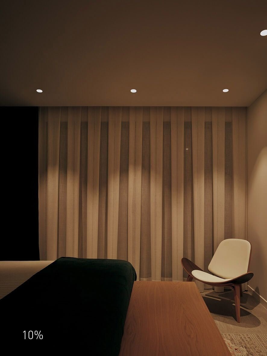 LED Einbaustrahler 85mm IP65 schwarz 5W dim to warm für das Badezimmer