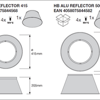LED Highbay Gen 5 Schwarz Aluminium 150W 4000K 26700 Lumen IP66 1-10V dimmbar 110D