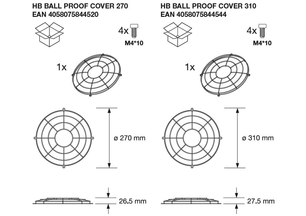 LED Highbay Gen 5 Schwarz Aluminium 150W 4000K 26700 Lumen IP66 1-10V dimmbar 110D