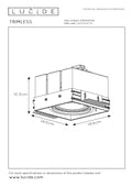 Lucide AR111 GU10 schwarze einbaufreie Einbaustrahler-Fassung ohne LED-Lampe