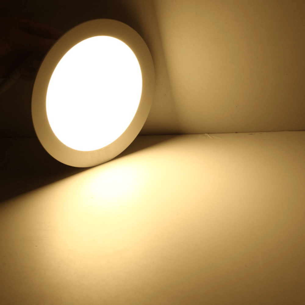 lcb led runder Aluminium Einbaustrahler 3W ersetzt 25W 3000K warmweißes Licht