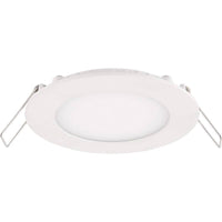 lcb led runder Aluminium Einbaustrahler 3W ersetzt 25W 3000K warmweißes Licht