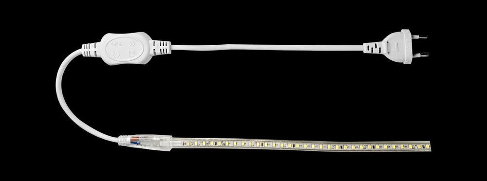 LED light rope V1 with 230V EU plug, 60 LEDs per meter, 9mm flexible design for easy installation