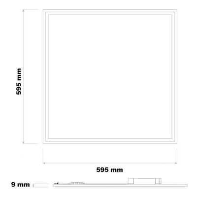 LED-Panel 60x60cm Pro Slim Line 36W 3000K 4320 Lumen Warmweiß UGR22 Opal