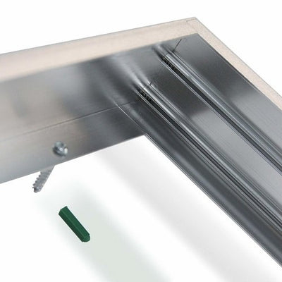 Lcb LED-Panel 60x30cm silberner Aluminiumrahmen 5cm Höhe
