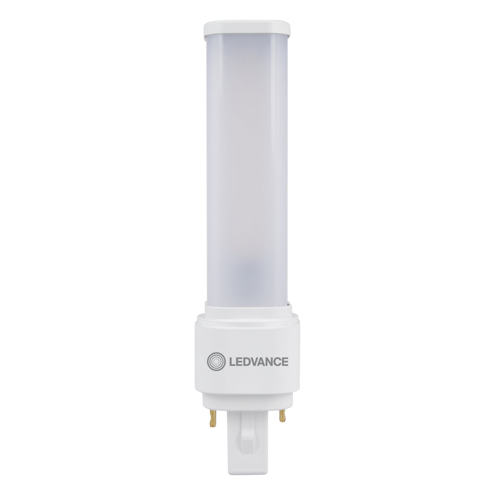 LED PL-C Dulux-D D/E 6W 660 lumens 4000K Cool White G24d-1 2-Pin 230V replacement for 13W