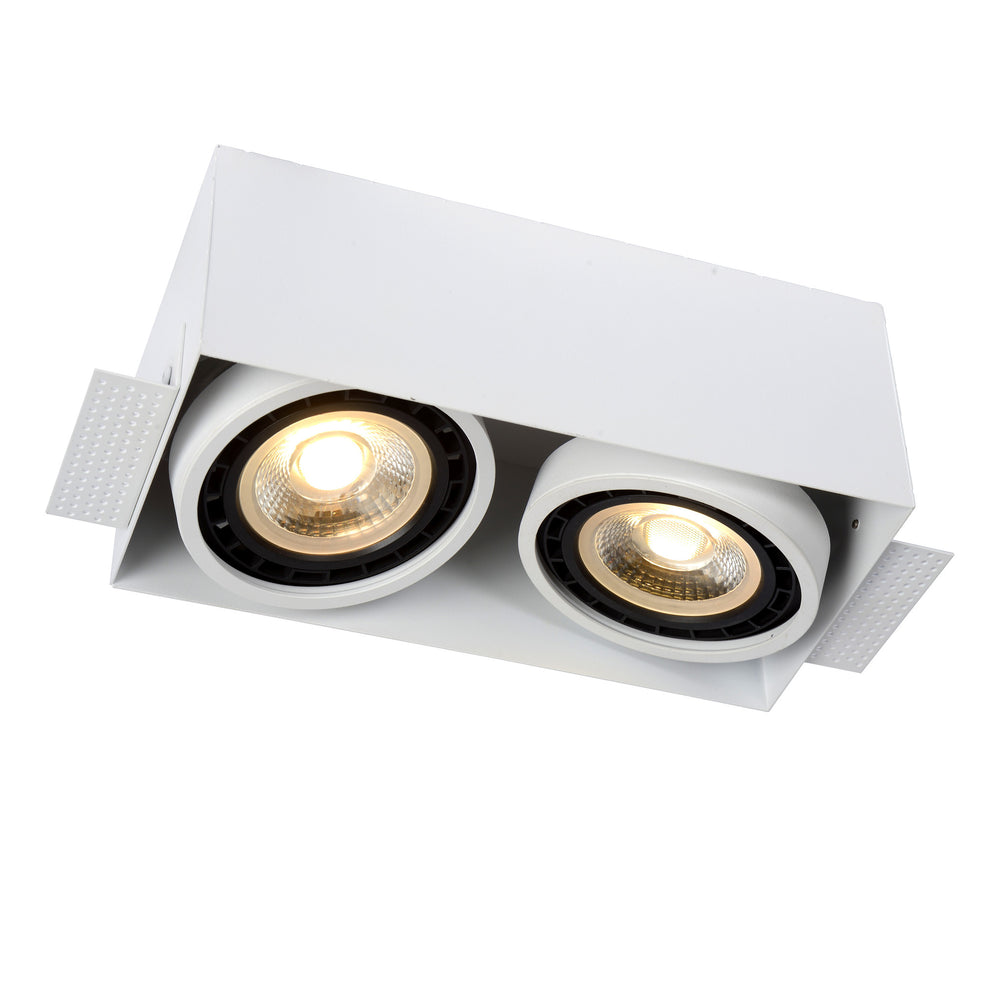 Lucide trimless Einbaustrahler 2xGU10 weiße LED-Lampe IP20