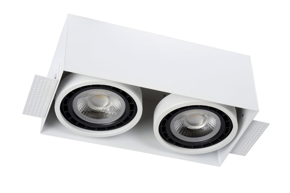 Lucide trimless Einbaustrahler 2xGU10 weiße LED-Lampe IP20