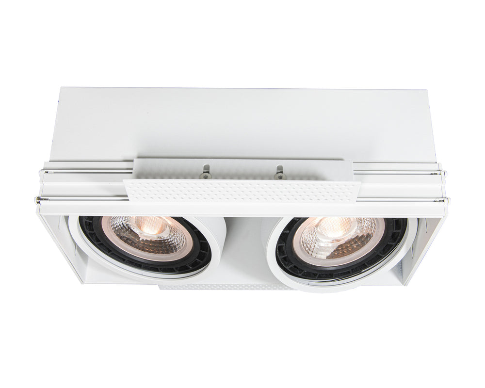 Lucide trimless Einbaustrahler 2xGU10 weiße LED-Lampe IP20