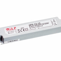 12V 12W LED power adapter, IP67 waterproof, GLP