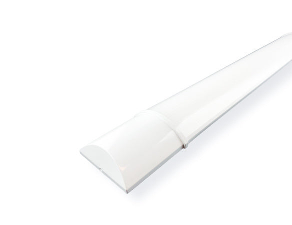 Spectrum LED batten 60cm, 18W 230V, 3000K warm white, 2100 lumens, 120° beam, IP20 White housing