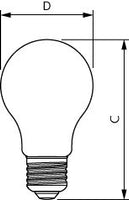 Philips LED bulb 3.4W E27 A60 Frosted 2700K Warm White 470 lumens CRI 90 dimmable 220-240V