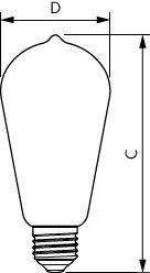 Philips MASTER Value Dekorative LED Lampe E27 ST64 4W 1800K Amberglas Dimmbar