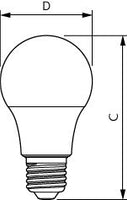 Philips CorePro LEDlampe A60 E27 4.9W 2700K 470 Lumen Warmweiß nicht dimmbar