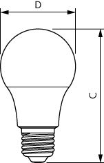 Philips CorePro LEDlampe A60 E27 4.9W 2700K 470 Lumen Warmweiß nicht dimmbar