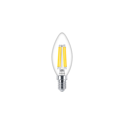 Philips LED candle bulb E14 B35 warm white 2700K with 470 lumen output