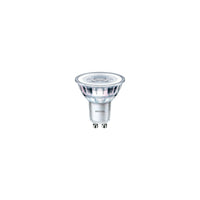 Philips CorePro LEDspot GU10 4.6W replaces 50W, 3000K warm white, 370 lumens, 36° beam, non-dimmable