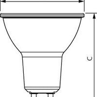 Philips MAS LED spot GU10 3.7W 35W equivalent 2700K 270 lumens 60° dimmable PAR16 bulb