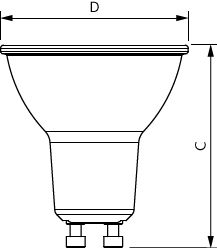 Philips CorePro LEDspot GU10 4.9W 3000K 460 lumens 36° non-dimmable LED bulb 220-240V