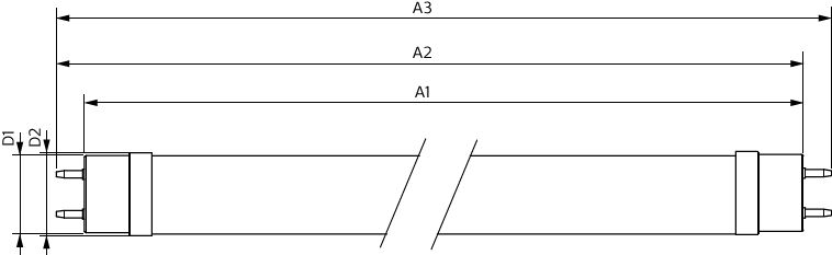 Philips MAS LEDtube VLE 1500mm HO 20.5W 3000K T8 G13 Mattiertes Glas 2900 Lumen 220-240V CE RoHS
