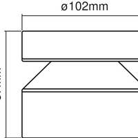 Ledvance ENDURA Style Cylinder LED Deckenleuchte für Außen 6W 3000K IP44 Edelstahl