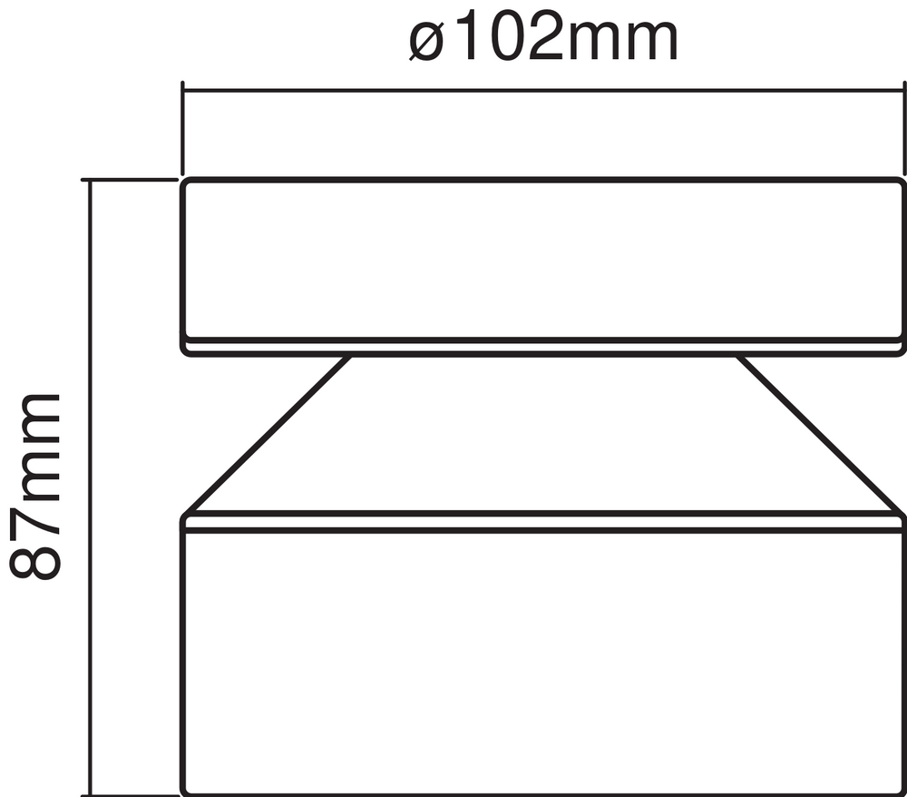 Ledvance ENDURA Style Cylinder LED Deckenleuchte für Außen 6W 3000K IP44 Edelstahl