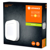 Ledvance ENDURA Style Square LED Wall Light 13.5W 3000K 220-240V IP44 IK07 White Outdoor Surface Mount