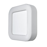 Ledvance ENDURA Style Square LED Wall Light 13.5W 3000K 220-240V IP44 IK07 White Outdoor Surface Mount