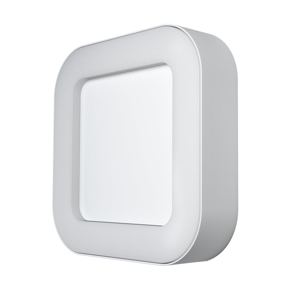 Ledvance ENDURA Style Square LED Wall Light 13.5W 3000K 220-240V IP44 IK07 White Outdoor Surface Mount