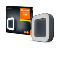 Ledvance ENDURA Style Square LED Wandleuchte 13.5W 3000K Dunkelgrau IP44 IK07 Außen Wandmontage