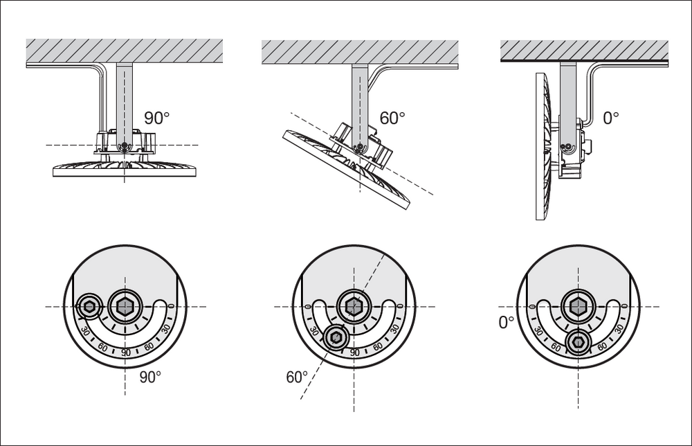 Ledvance HIGH BAY DALI GEN 5 LED 75W 4000K 13275 lumens 70° Black IP66 IK10 Aluminum Industrial Lighting
