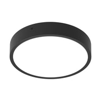 Ledvance LED bulkhead round 9.5W black, 3000K 4000K selectable, 1220 lumens, IP65 IK10 wall ceiling light
