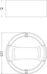 Ledvance LED Einbaustrahler IP44 8W 4000K 800 Lumen Weiß Deckenleuchte 115mm Ausschnitt