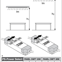Ledvance LED Panel Comfort 600x600 Einbau-Deckenleuchte, Power Select 28W, 4000K Kaltweiß, UGR<19, IP40 Weiß