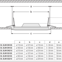 Ledvance LED Slim Quadratischer Downlight 12W 6500K 1020 Lumen Einbau Weiß IP20 169x169mm